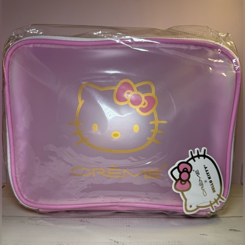 THE CREME SHOP x HELLO KITTY LARGE MAKEUP COSMETIC CASE NWT - Picture 5 of 5